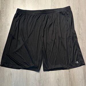 Champion Men's Jet Black Athletic Shorts